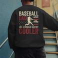 Baseball Dad Vintage Baseball Father’s Day Men's Sweatshirt Back Print
