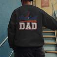 Baseball Dad Vintage Sports For Proud Fathers Men's Sweatshirt Back Print