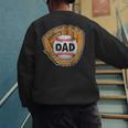 Baseball Glove Father's Day Baseball Dad Men's Sweatshirt Back Print Baseball Glove Father's Day Baseball Dad Men's Sweatshirt Back Print