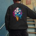 Baseball Ice Cream Drip Baseball Dad Sports Fan Youth Boys Men's Sweatshirt Back Print
