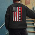 Baseball USA Flag Baseball Lover Baseball Dad Men's Sweatshirt Back Print Baseball USA Flag Baseball Lover Baseball Dad Men's Sweatshirt Back Print
