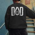 Best Baseball Dad Ever Vintage Clothing Baseball Father Day Men's Sweatshirt Back Print