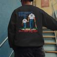 Best Coach Ever Fathers Day Baseball Dad Papa Sports Lover Men's Sweatshirt Back Print