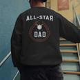 Dad Baseball Tee For Men And Dad Birthday Baseball Dad Men's Sweatshirt Back Print