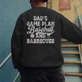 Dad's Game Plan Baseball & Barbecues Baseball Dad BBQ Gill Men's Sweatshirt Back Print Dad's Game Plan Baseball & Barbecues Baseball Dad BBQ Gill Men's Sweatshirt Back Print