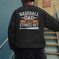 Father Fathers Day Baseball Lovers Baseball Dad Homerun Men's Sweatshirt Back Print Father Fathers Day Baseball Lovers Baseball Dad Homerun Men's Sweatshirt Back Print