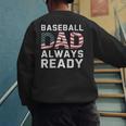 Homerun Baseball Dad Baseball Lovers Father Fathers Day Men's Sweatshirt Back Print Homerun Baseball Dad Baseball Lovers Father Fathers Day Men's Sweatshirt Back Print