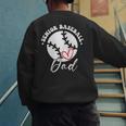 The Last Home Run Season Senior Baseball Dad 2025 2 SIDES Men's Sweatshirt Back Print