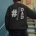 Number One Baseball Dad Fathers Day Baseball Player Dad Men's Sweatshirt Back Print Number One Baseball Dad Fathers Day Baseball Player Dad Men's Sweatshirt Back Print