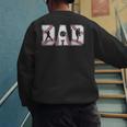 Retro Baseball Dad Daddy Father Happy Fathers Day Men Guys Men's Sweatshirt Back Print Retro Baseball Dad Daddy Father Happy Fathers Day Men Guys Men's Sweatshirt Back Print