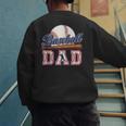 Retro Baseball Dad Father's Day Men's Sweatshirt Back Print Retro Baseball Dad Father's Day Men's Sweatshirt Back Print