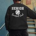 Senior 2025 Baseball Dad Baseball Class Of 2025 Graduation Men's Sweatshirt Back Print Senior 2025 Baseball Dad Baseball Class Of 2025 Graduation Men's Sweatshirt Back Print