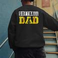 Softball Dad Like A Baseball Dad Definition Men's Sweatshirt Back Print Softball Dad Like A Baseball Dad Definition Men's Sweatshirt Back Print