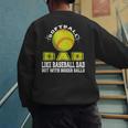 Softball Dad Like A Baseball Dad Softball Father's Day Men's Sweatshirt Back Print Softball Dad Like A Baseball Dad Softball Father's Day Men's Sweatshirt Back Print
