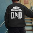 Vintage Baseball Dad Clothing Daddy Father's Day Men's Sweatshirt Back Print Vintage Baseball Dad Clothing Daddy Father's Day Men's Sweatshirt Back Print