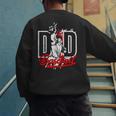 Vintage Baseball Dad Daddy Father's Day Clothing Men's Sweatshirt Back Print