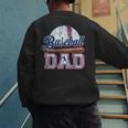 Vintage Baseball Dad Happy Fathers Day For Men Sports Lovers Men's Sweatshirt Back Print Vintage Baseball Dad Happy Fathers Day For Men Sports Lovers Men's Sweatshirt Back Print