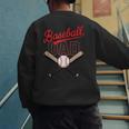 Vintage Baseball Dad Matching Family Father's Day Humor Dad Men's Sweatshirt Back Print