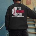 Vintage Baseball Fan I Yell Because I Care Baseball Dads Men's Sweatshirt Back Print Vintage Baseball Fan I Yell Because I Care Baseball Dads Men's Sweatshirt Back Print
