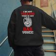 Vintage I'm Not Yelling This Is My Baseball Dad Voice Men's Sweatshirt Back Print