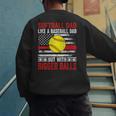 Vintage Softball Dad Like A Baseball Dad US Flag Men's Sweatshirt Back Print Vintage Softball Dad Like A Baseball Dad US Flag Men's Sweatshirt Back Print