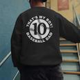 Vintage That's My Boy 10 Proud Baseball Dad Father's Day Men's Sweatshirt Back Print Vintage That's My Boy 10 Proud Baseball Dad Father's Day Men's Sweatshirt Back Print