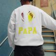 Ball Papa Softball Baseball Dad Daddy Premium Men's Sweatshirt Back Print Ball Papa Softball Baseball Dad Daddy Premium Men's Sweatshirt Back Print