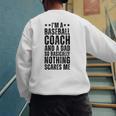 Baseball Coach And A Dad So Basically Baseball Dad Men's Sweatshirt Back Print