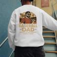 Baseball Dad – Always In The Stands Always Loud Retro Premium Men's Sweatshirt Back Print