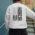 Baseball Dad American Flag Grunge Retro Vintage Father Raglan Baseball Tee Men's Sweatshirt Back Print Baseball Dad American Flag Grunge Retro Vintage Father Raglan Baseball Tee Men's Sweatshirt Back Print