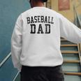 Baseball Dad Birthday Classic Bold Font Baseball Daddy Men's Sweatshirt Back Print Baseball Dad Birthday Classic Bold Font Baseball Daddy Men's Sweatshirt Back Print