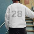 BASEBALL DAD CLASS OF 2028 BASEBALL DAD 28 CLASS OF 28 Premium Men's Sweatshirt Back Print