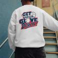 Baseball Dad Coach Training Saying Get Your Glove Down Premium Men's Sweatshirt Back Print Baseball Dad Coach Training Saying Get Your Glove Down Premium Men's Sweatshirt Back Print