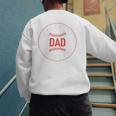 Baseball Dad Father Family Matching Premium Men's Sweatshirt Back Print