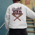 Baseball Dad Fathers Day Game Day Toddler Kids Sport Lovers Men's Sweatshirt Back Print Baseball Dad Fathers Day Game Day Toddler Kids Sport Lovers Men's Sweatshirt Back Print