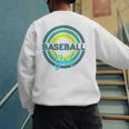 Baseball Dad With Modern Baseball Circles Premium Tri-Blend Men's Sweatshirt Back Print Baseball Dad With Modern Baseball Circles Premium Tri-Blend Men's Sweatshirt Back Print