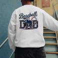 Baseball Dad Proud Fathers Sports Gear Men's Sweatshirt Back Print