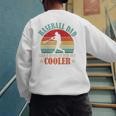Baseball Dad Like A Regular Dad But Cooler Father's Day Premium Men's Sweatshirt Back Print Baseball Dad Like A Regular Dad But Cooler Father's Day Premium Men's Sweatshirt Back Print