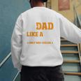 Baseball Dad Like a Regular Dad Only Way Cooler Premium Men's Sweatshirt Back Print