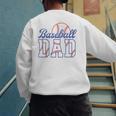 Baseball Dad Retro Baseball Dads Club Men's Sweatshirt Back Print Baseball Dad Retro Baseball Dads Club Men's Sweatshirt Back Print