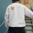 Baseball Dad Softball Dad Father's Day Premium Men's Sweatshirt Back Print