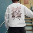 Best Baseball Dad Ever Vintage Baseball Daddy Father's Day Men's Sweatshirt Back Print Best Baseball Dad Ever Vintage Baseball Daddy Father's Day Men's Sweatshirt Back Print