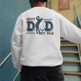 Best Dad By PAR Baseball Dad Men's Sweatshirt Back Print Best Dad By PAR Baseball Dad Men's Sweatshirt Back Print
