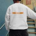 Father Fathers Day Baseball Lovers Baseball Dad Homerun Premium Men's Sweatshirt Back Print