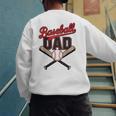 Father's Day Baseball Dad Daddy Vintage Game Day Boys Kids Men's Sweatshirt Back Print Father's Day Baseball Dad Daddy Vintage Game Day Boys Kids Men's Sweatshirt Back Print