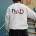 Homerun Baseball Dad Baseball Lovers Father Fathers Day Premium Men's Sweatshirt Back Print