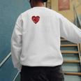 I Love Hot Baseball Dads Red Hearts Premium Men's Sweatshirt Back Print I Love Hot Baseball Dads Red Hearts Premium Men's Sweatshirt Back Print