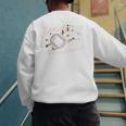 Proud Stepdad Of A 2025 Senior Baseball Dad Graduation Premium Men's Sweatshirt Back Print