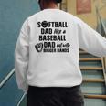 Softball Dad Like a Baseball Dad Only With Bigger Hands Men's Sweatshirt Back Print Softball Dad Like a Baseball Dad Only With Bigger Hands Men's Sweatshirt Back Print