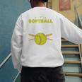 Softball Dad Just Like A Baseball Dad Player Premium Men's Sweatshirt Back Print Softball Dad Just Like A Baseball Dad Player Premium Men's Sweatshirt Back Print